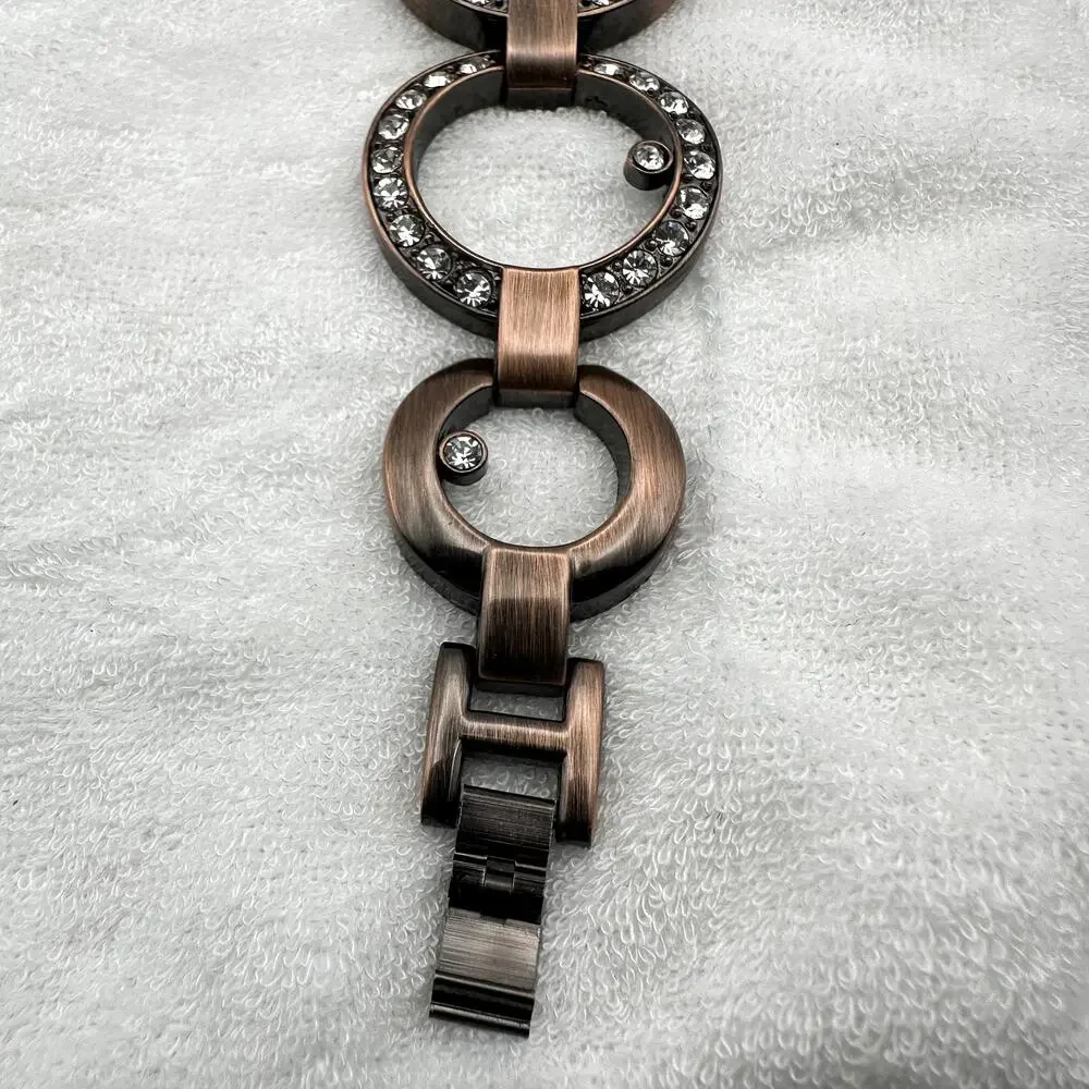 Amparo Quartz Crystal Accent Ladies Watch Rose Gold Tone